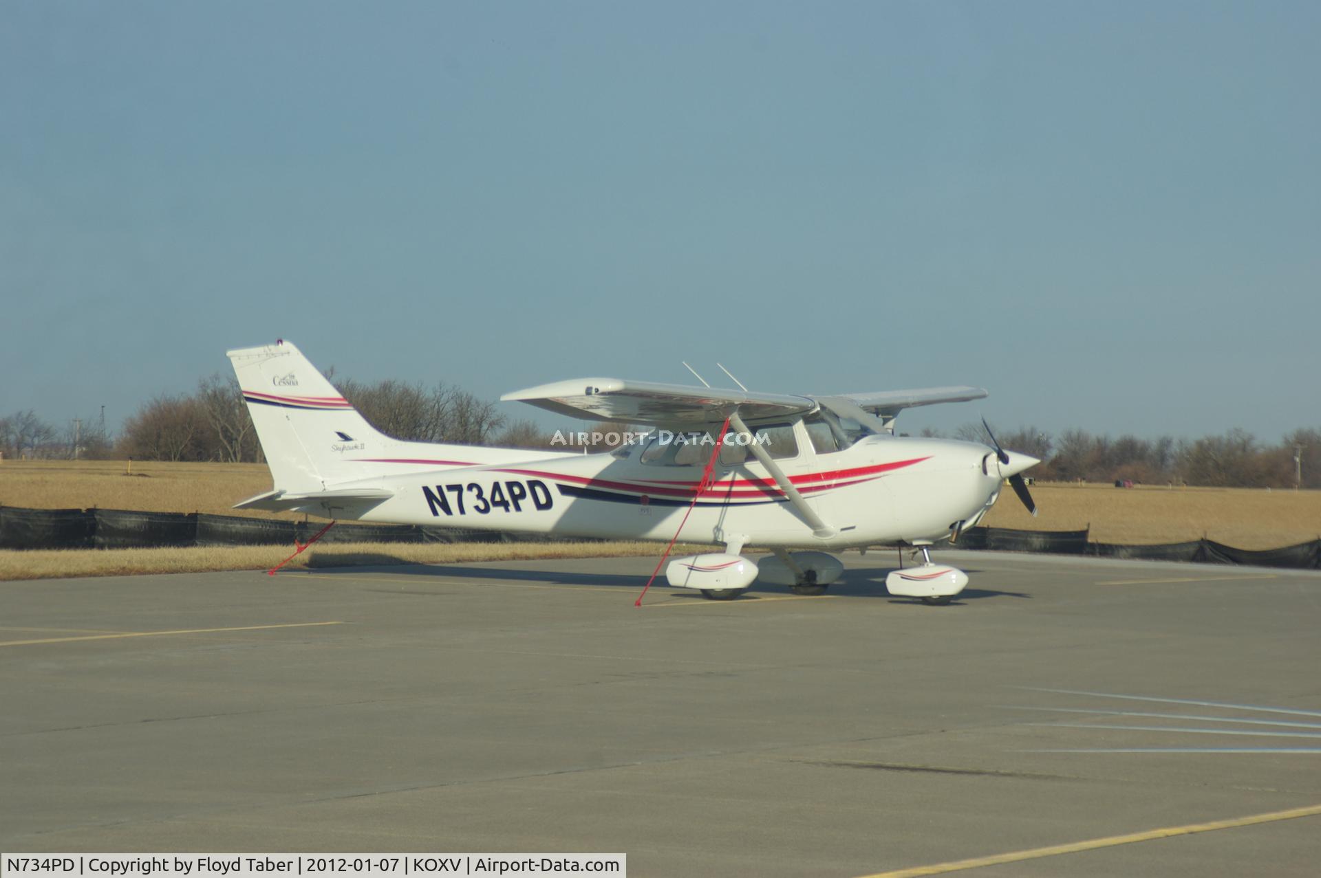 N734PD, 1977 Cessna 172N C/N 17268999, on the ramp