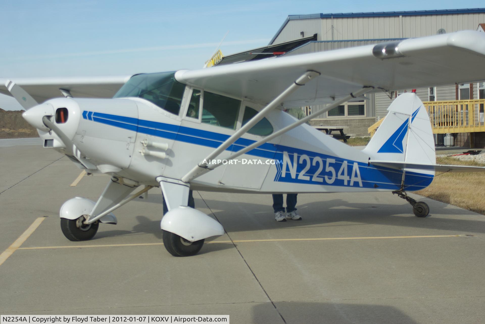 N2254A, 1952 Piper PA-20-135 Pacer C/N 20-908, on the ramp