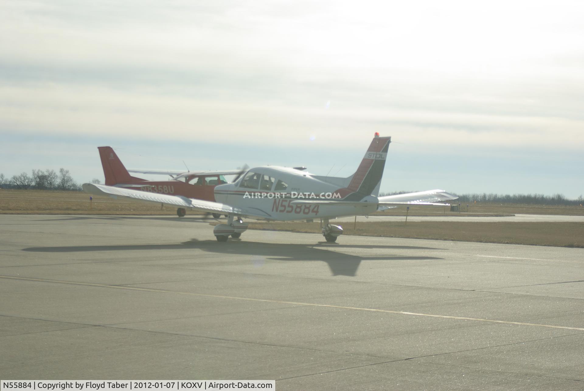 N55884, Piper PA-28-180 C/N 28-7305491, Departing