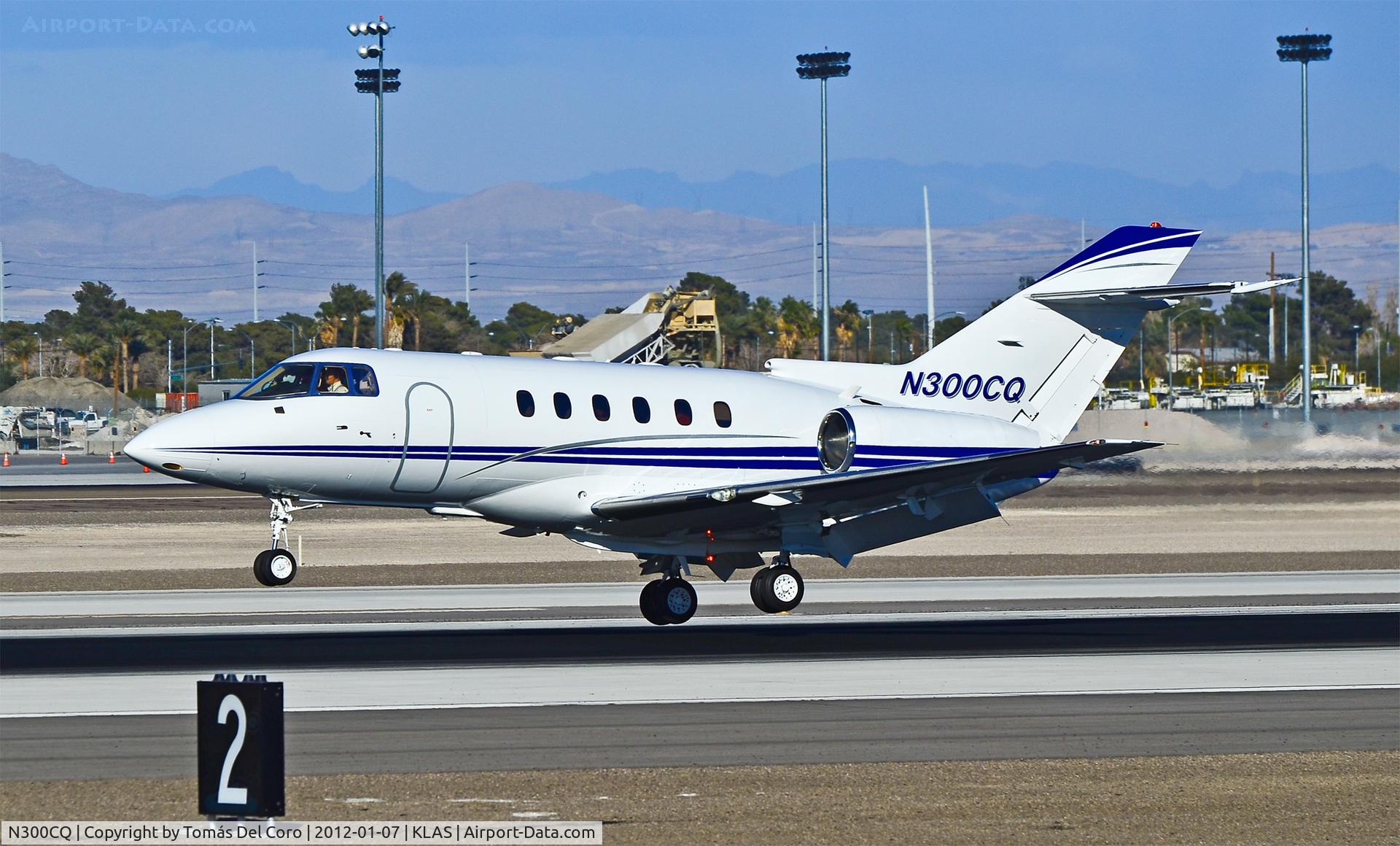 N300CQ, 2001 Raytheon Hawker 800XP C/N 258555, N300CQ 2001 Raytheon Aircraft Company HAWKER 800XP C/N 258555

- Las Vegas - McCarran International (LAS / KLAS)
USA - Nevada, January 7, 2012
Photo: Tomás Del Coro