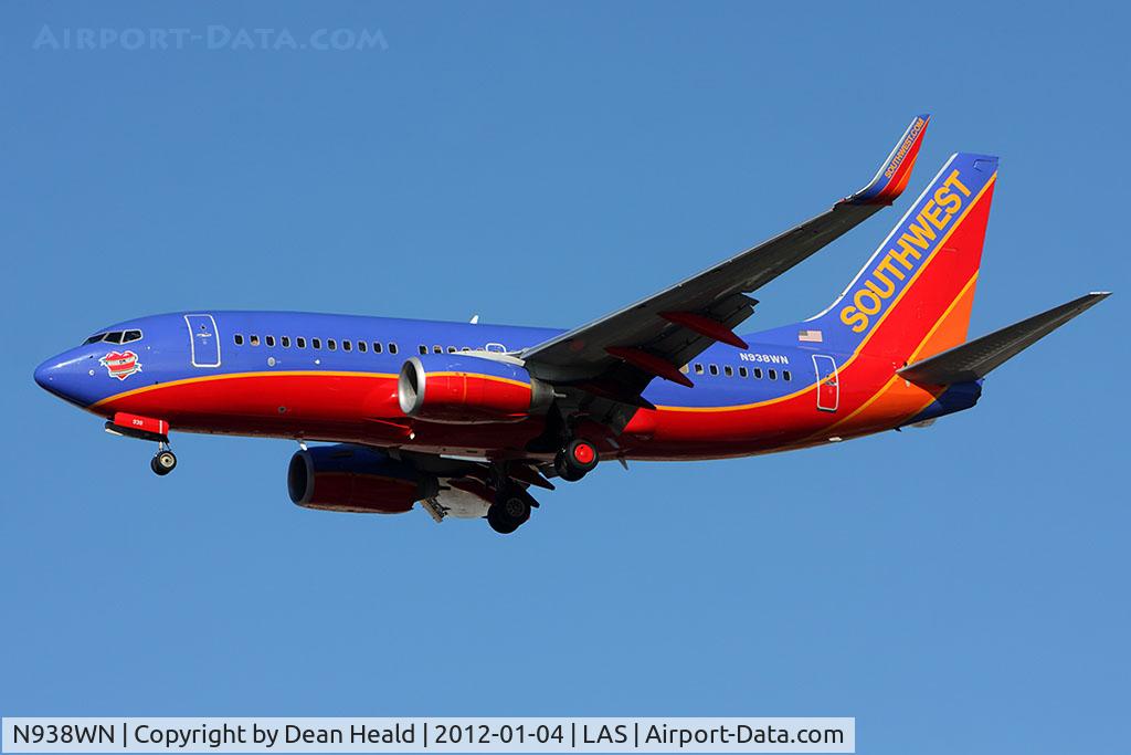 N938WN, 2009 Boeing 737-7H4 C/N 36645, Southwest Airlines 
