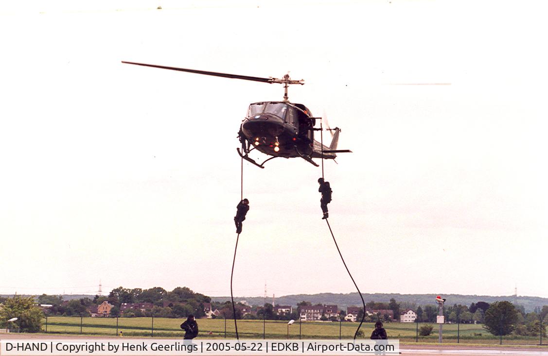D-HAND, Bell 212 C/N 30568, 50 year BGS - Demo German Border Patrol