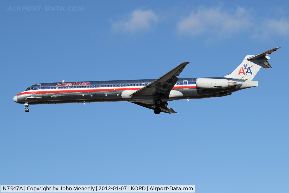 N7547A, 1990 McDonnell Douglas MD-82 (DC-9-82) C/N 53029, Short final for 28
