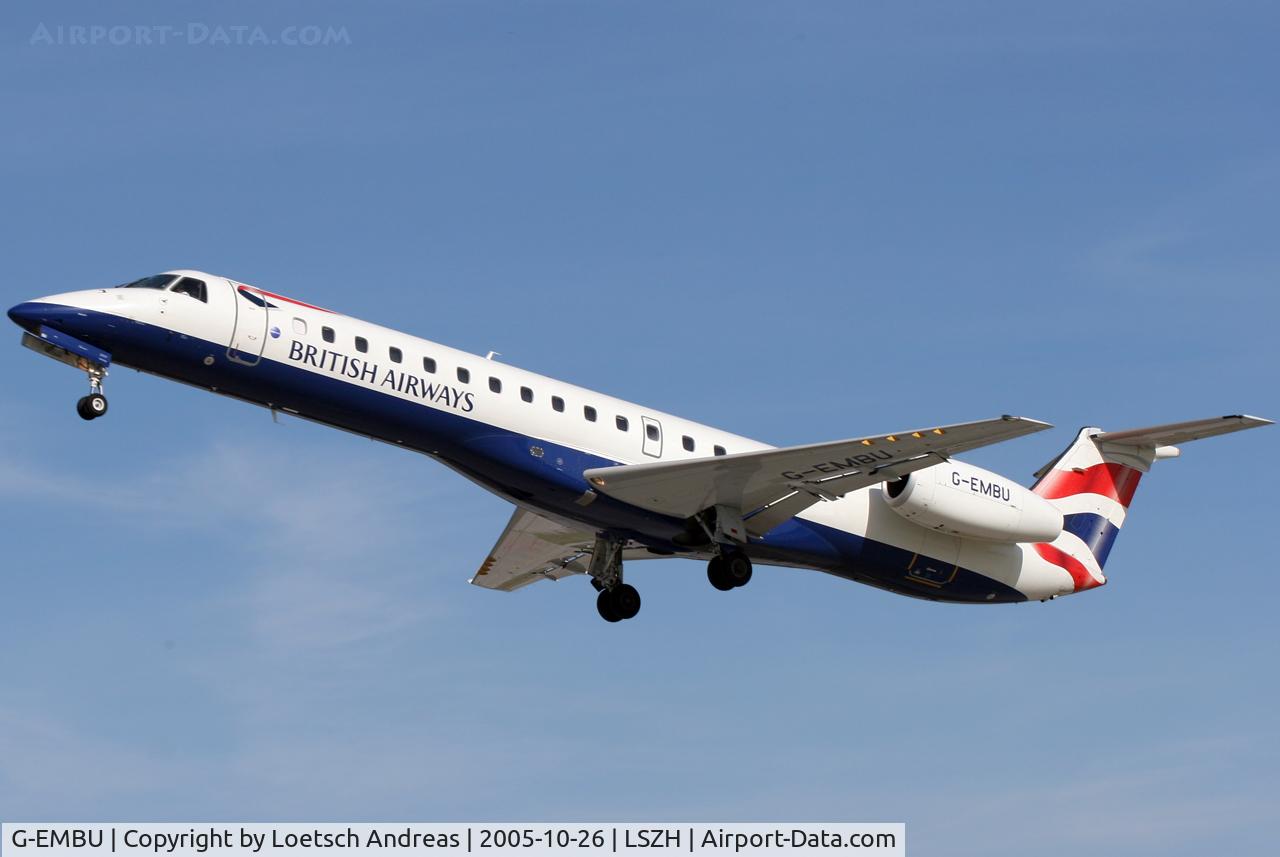 G-EMBU, 2001 Embraer EMB-145EU (ERJ-145EU) C/N 145458, BA Embraer