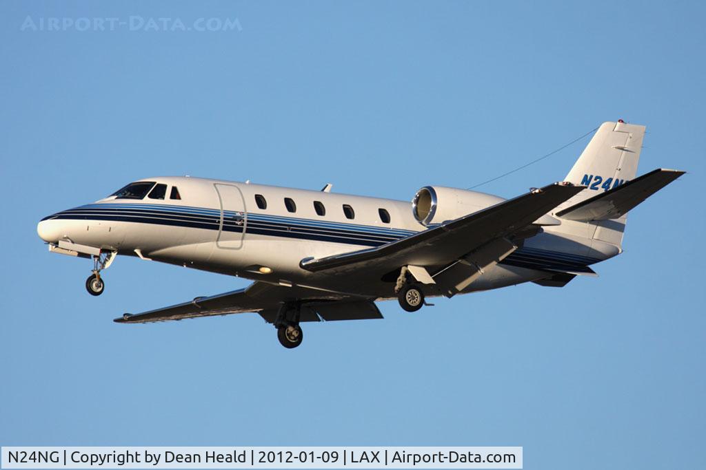 N24NG, 2000 Cessna 560XL Citation Excel C/N 560-5124, Northrop Grumman Corporation 2000 Cessna 560XL Citation Excel N24NG from Pueblo Memorial Airport (KPUB) - Pueblo, Colorado on short final to RWY 25L.