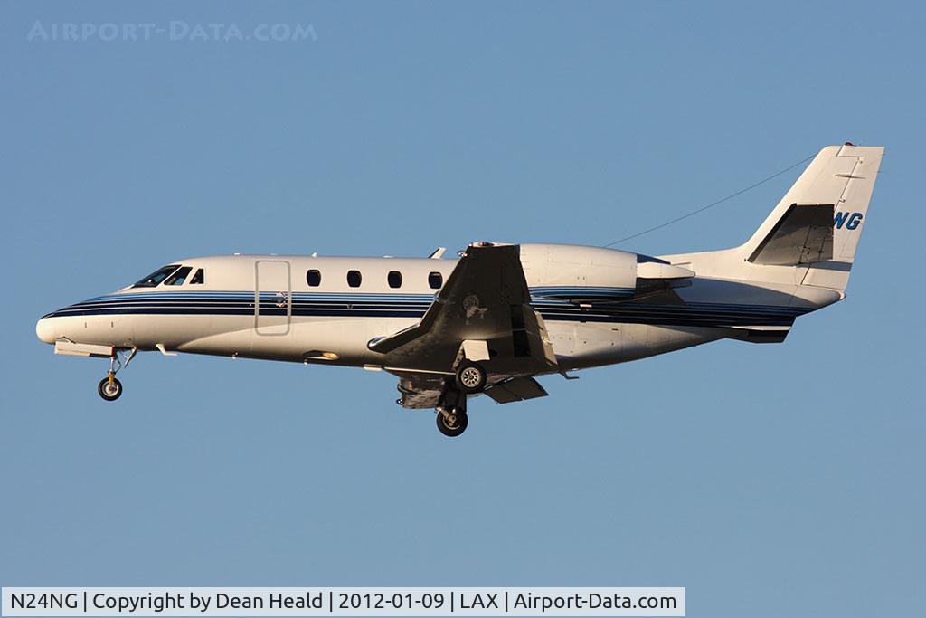N24NG, 2000 Cessna 560XL Citation Excel C/N 560-5124, Northrop Grumman Corporation 2000 Cessna 560XL Citation Excel N24NG from Pueblo Memorial Airport (KPUB) - Pueblo, Colorado on short final to RWY 25L.
