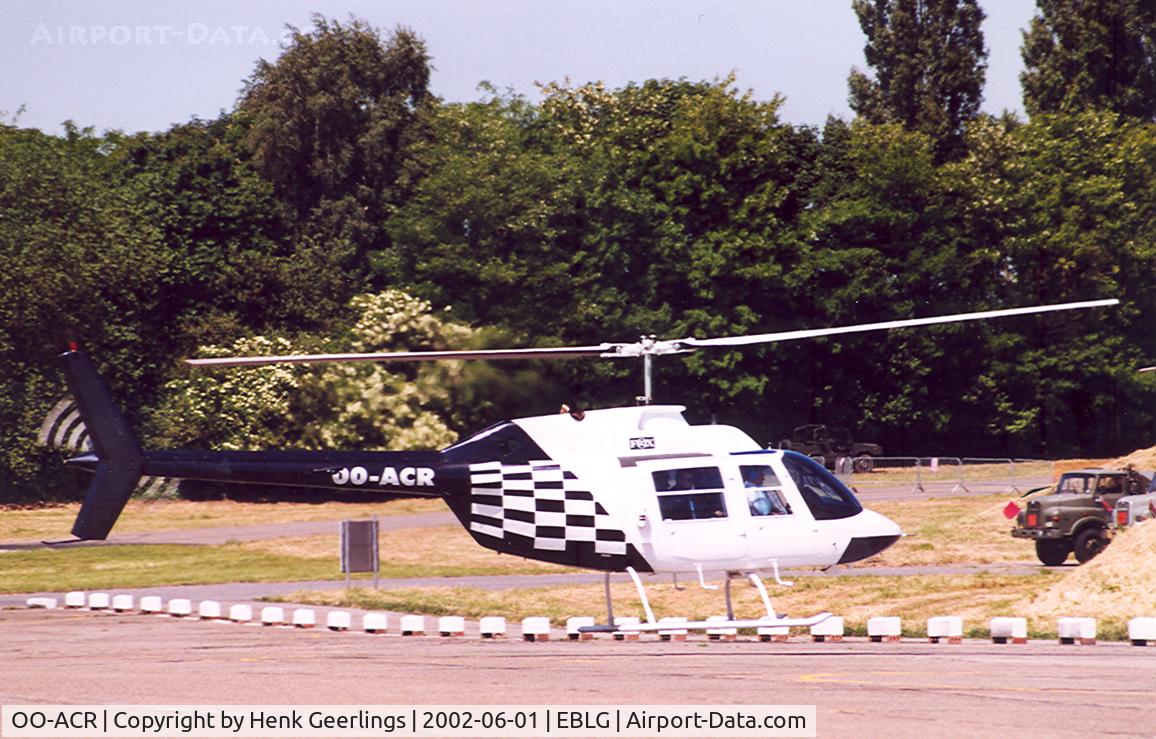 OO-ACR, 1970 Agusta AB-206A JetRanger C/N 8177, Alpha Air. Bierset Heli Meeting