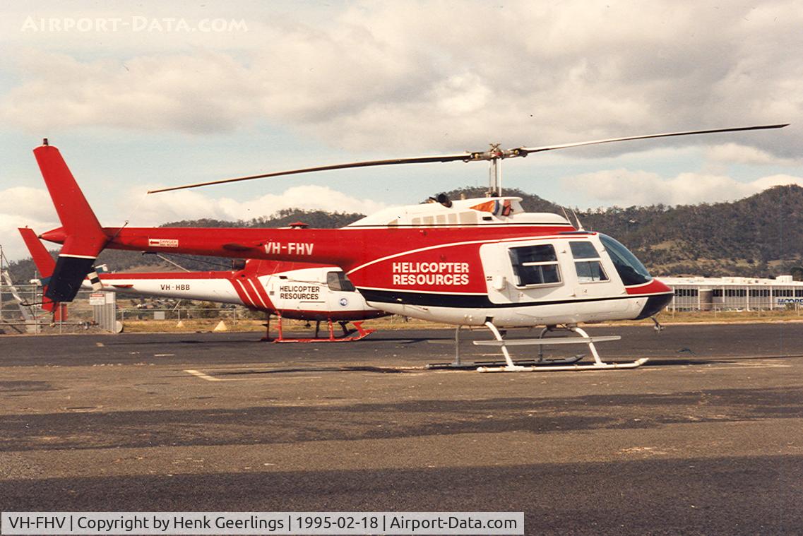 VH-FHV, Bell 206B JetRanger III C/N 3112, Helicopter Resources , Sky Race Tasmania, Valley Field