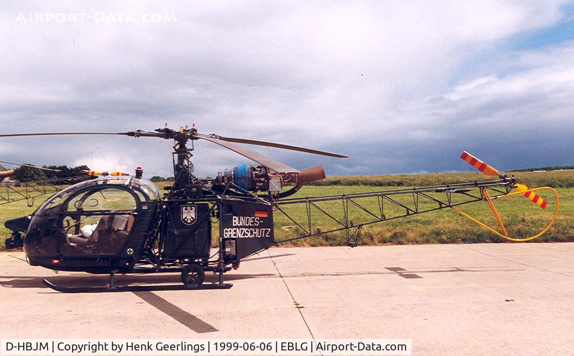 D-HBJM, Sud Aviation SA-318C Alouette II C/N 1960/588C-A43, Bierset Heli Meet 1999