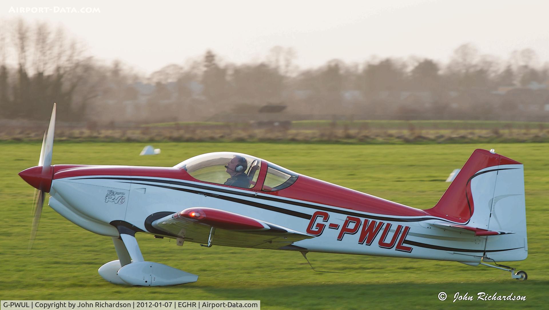 G-PWUL, 2006 Vans RV-6 C/N PFA 181-12773, Preparing to depart