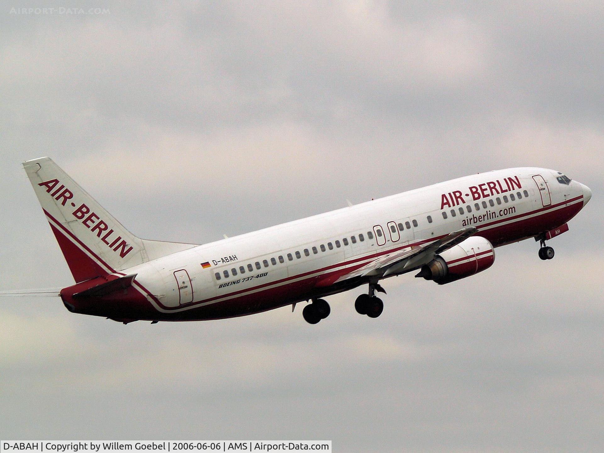 D-ABAH, 1995 Boeing 737-46J C/N 27826, Take off from runway L36 of Amsterdam Airport
