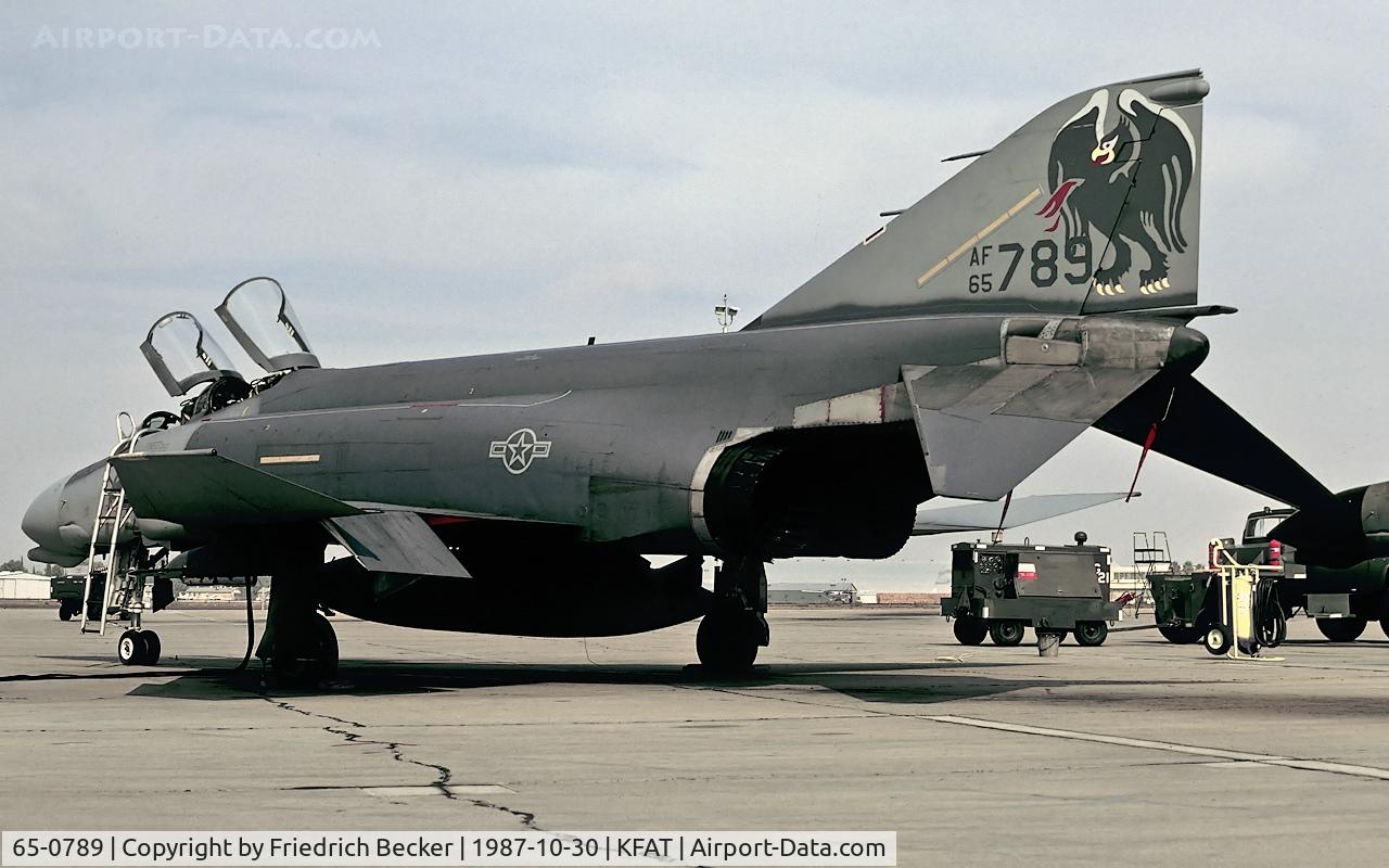 65-0789, 1965 McDonnell F-4D Phantom II C/N 1865, flightline at Fresno