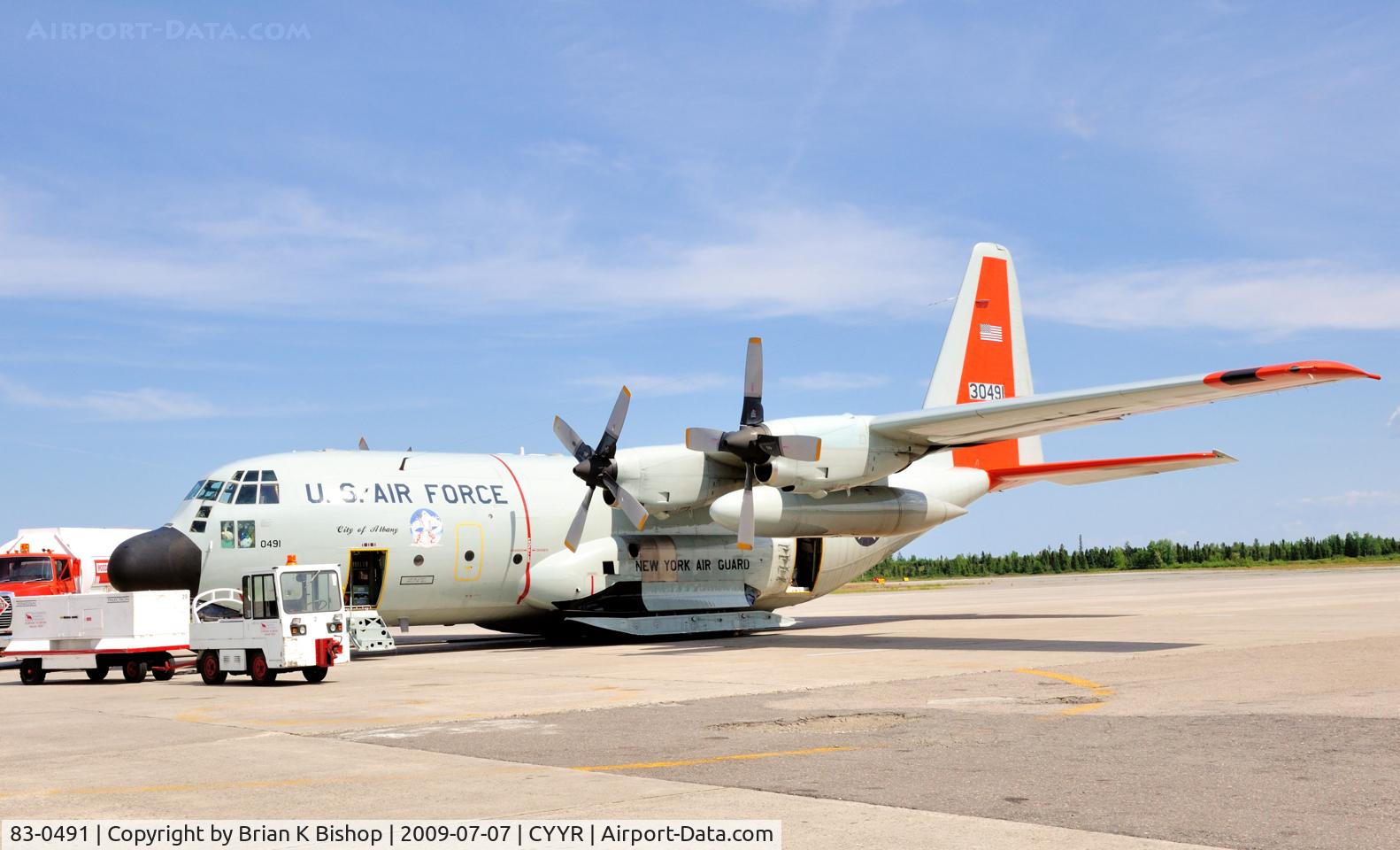83-0491, 1983 Lockheed LC-130H Hercules C/N 382-5010, Skier