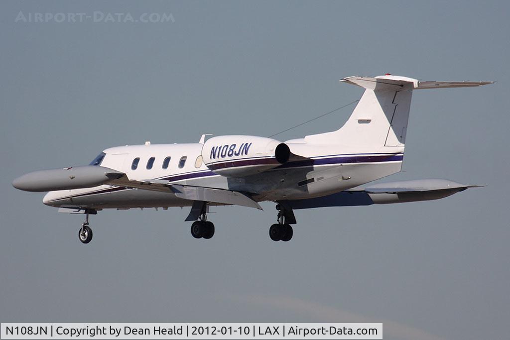 N108JN, 1980 Gates Learjet 35A C/N 35A-358, GHS Leasing Company's 1980 Learjet 35A N108JN from Aspen-Pitkin County (KASE) on short final to RWY 25L.