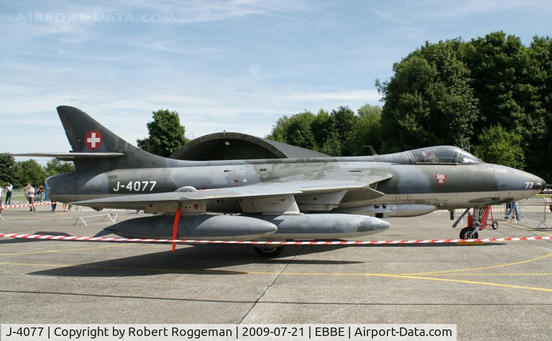 J-4077, 1955 Hawker Hunter F.58 C/N 41H-697444, Open day.Preserved.