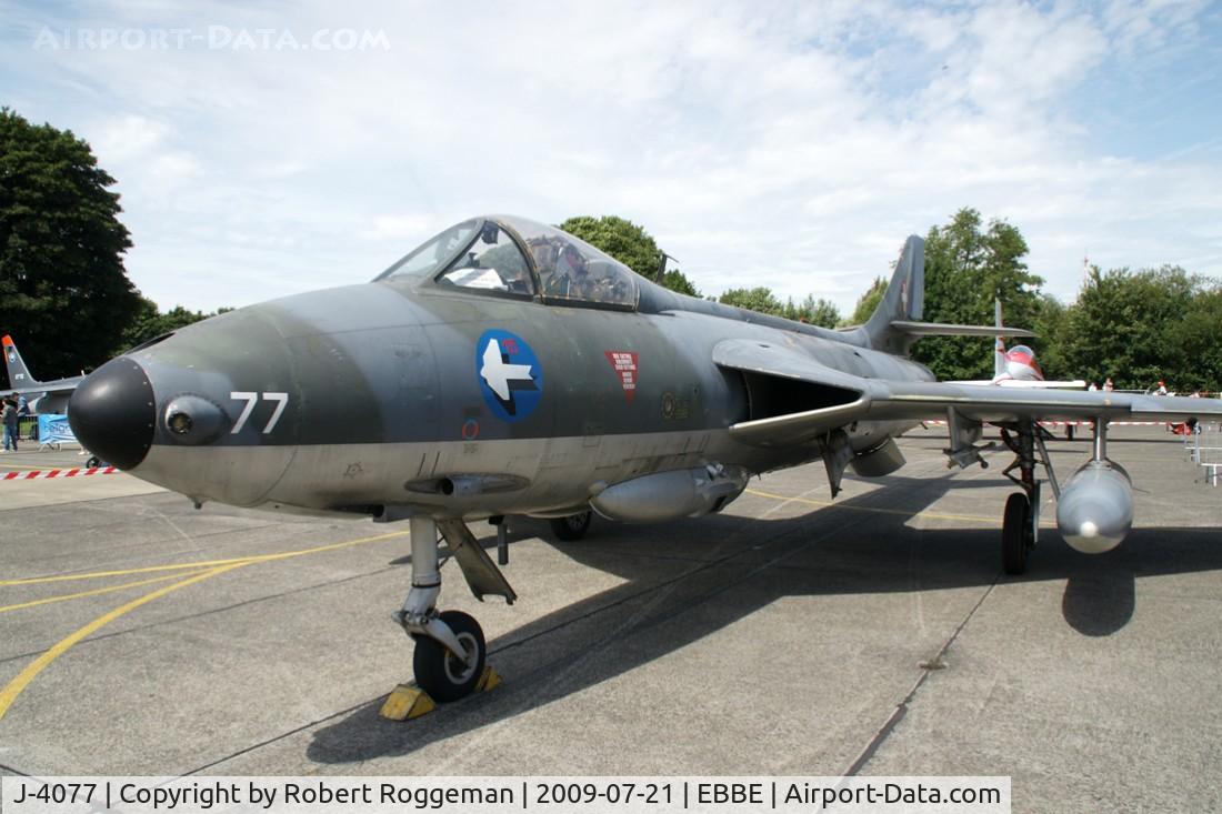 J-4077, 1955 Hawker Hunter F.58 C/N 41H-697444, Open day. Preserved.