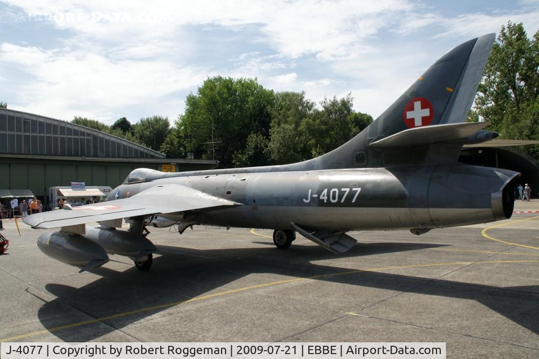 J-4077, 1955 Hawker Hunter F.58 C/N 41H-697444, Open day.Preserved.