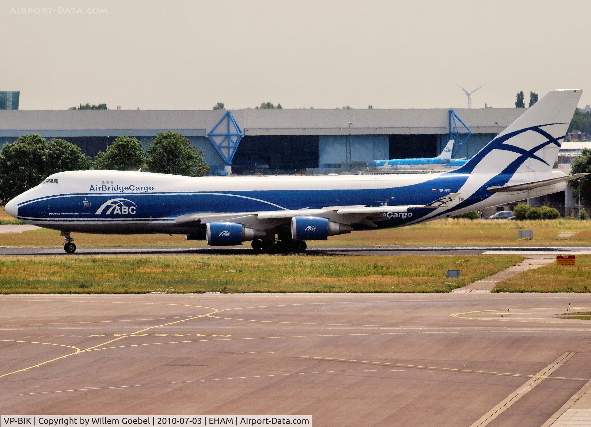 VP-BIK, 2008 Boeing 747-46NF/ER/SCD C/N 35421, Taxi to runway 24 of Schiphol Airport