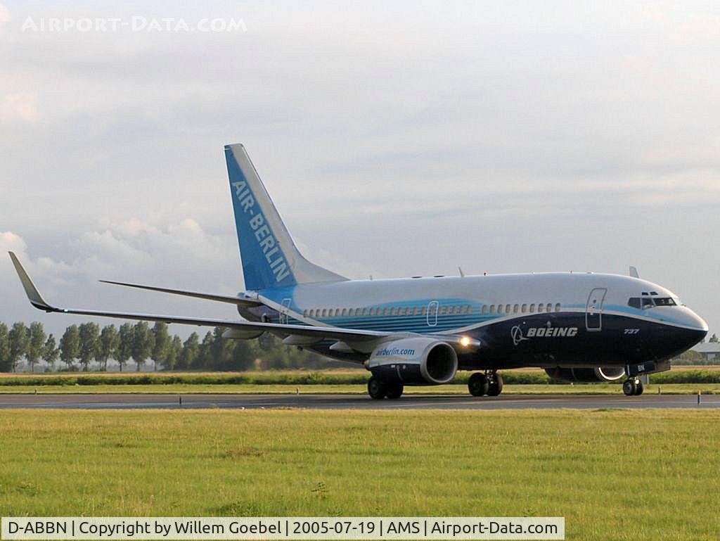 D-ABBN, 2004 Boeing 737-76Q C/N 30293, Taxi to the gate of Schiphol Airport