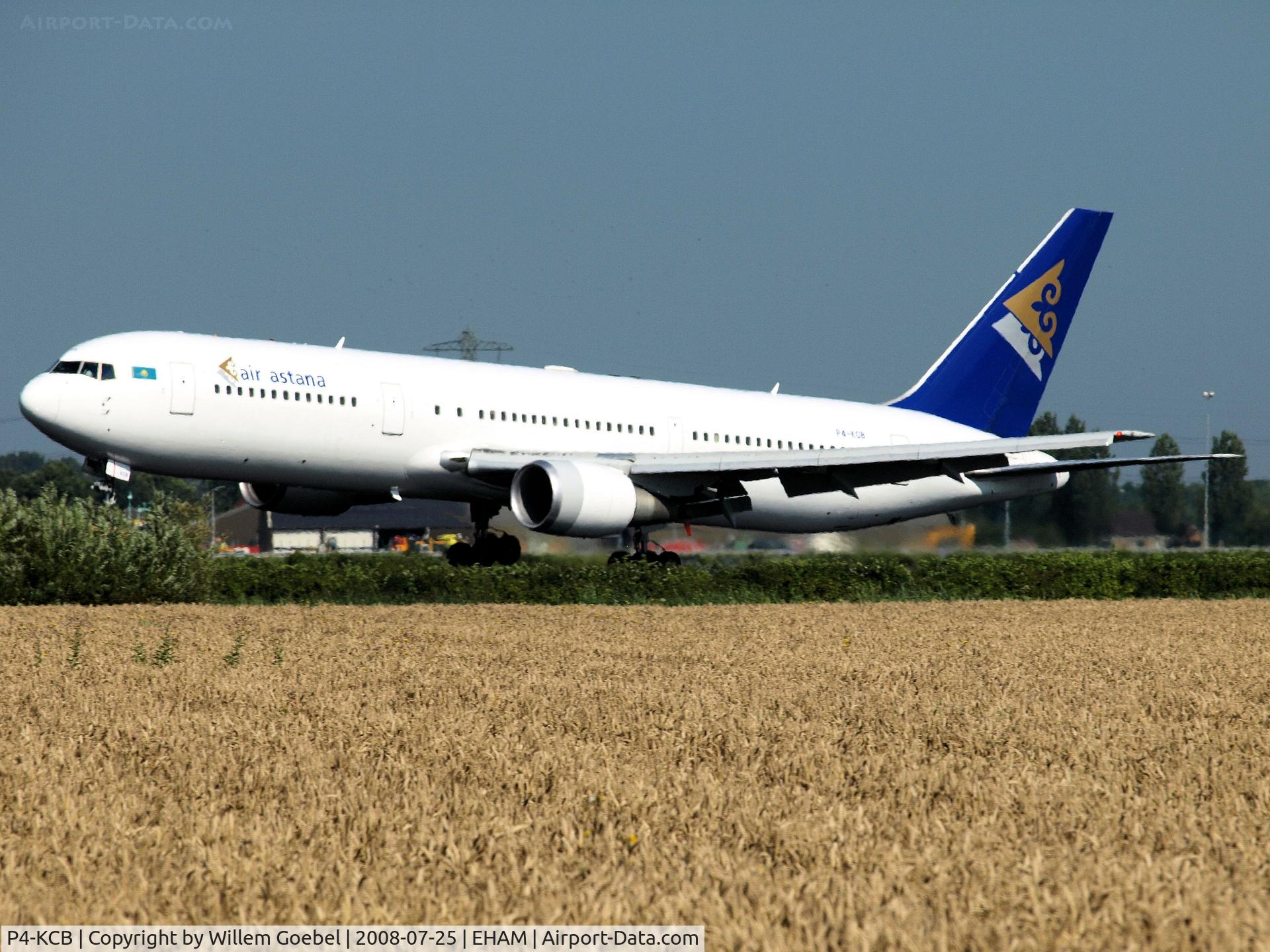 P4-KCB, 1997 Boeing 767-306 C/N 27614, Landing on runway R18 of Amstrdam Airport