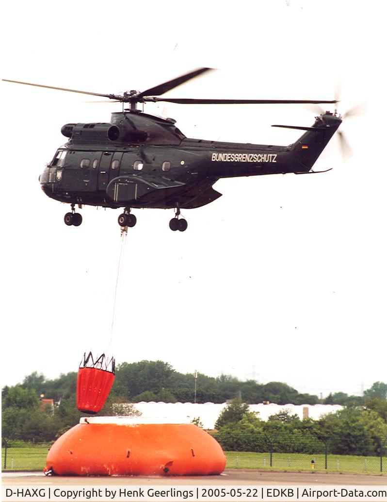 D-HAXG, Aérospatiale SA-330G Puma C/N 1332, 50 years BGS - German Border Patrol, demo fire fighting