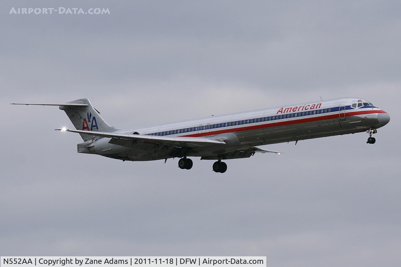 N552AA, 1991 McDonnell Douglas MD-82 (DC-9-82) C/N 53034, American Airlines at DFW Airport