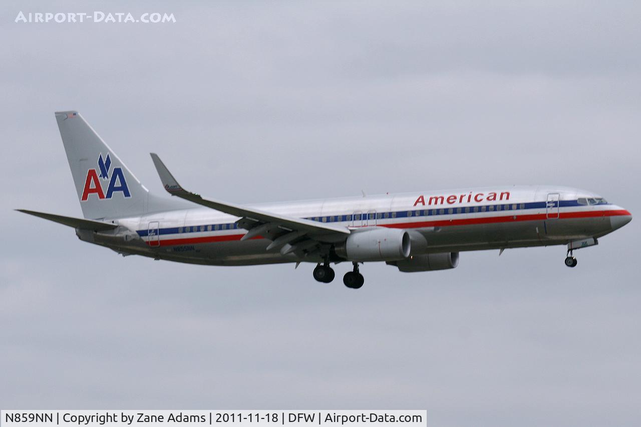 N859NN, Boeing 737-823 C/N 29555, American Airlines at DFW Airport