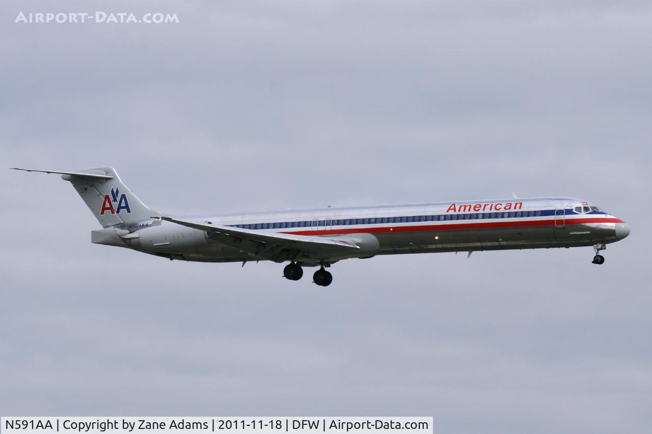 N591AA, 1991 McDonnell Douglas MD-83 (DC-9-83) C/N 53254, American Airlines at DFW Airport