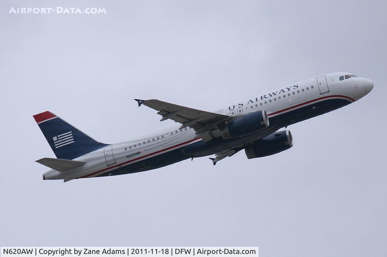 N620AW, 1989 Airbus A320-231 C/N 052, US Airways at DFW Airport