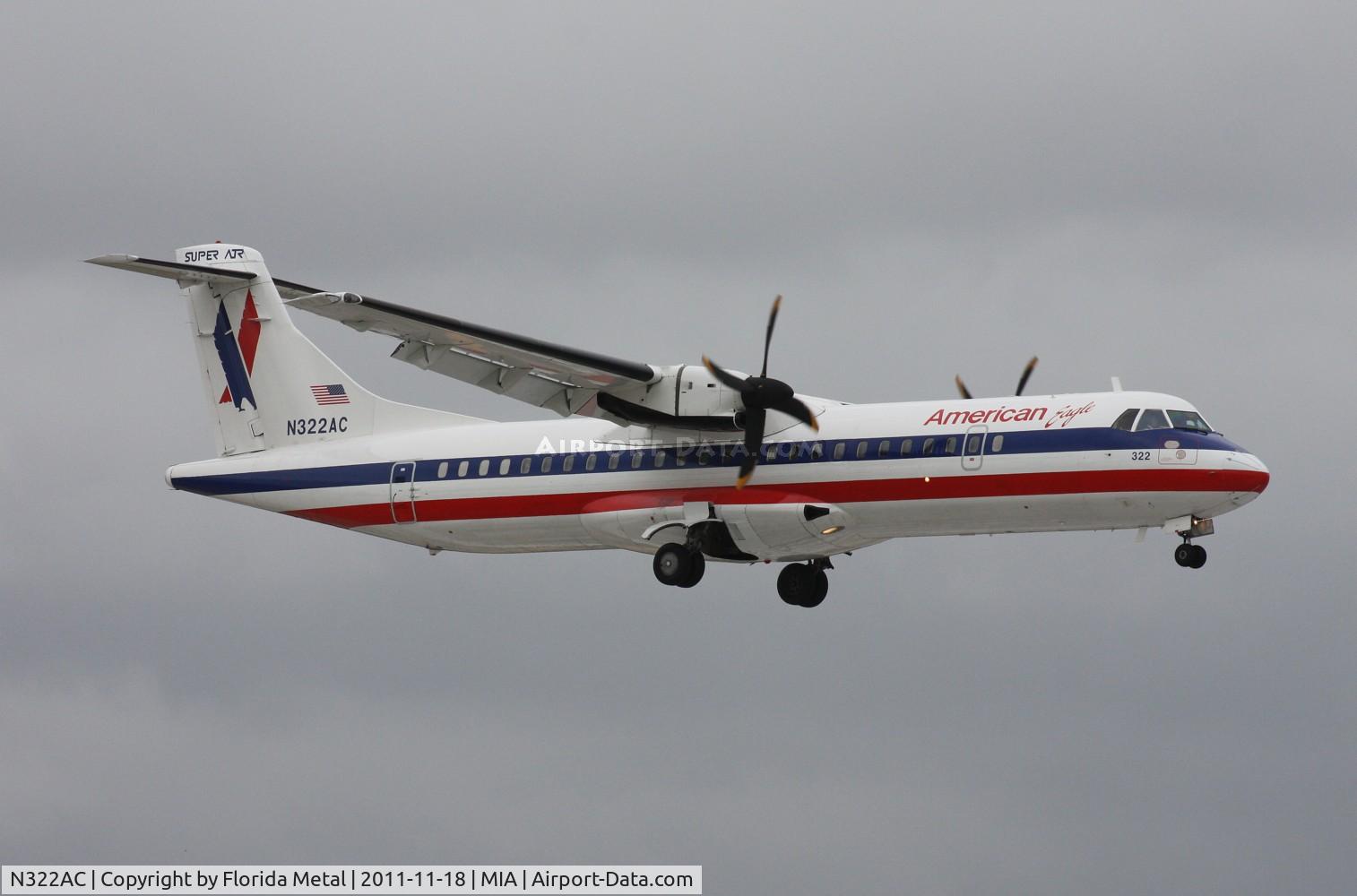 N322AC, 1992 ATR 72-212 C/N 320, Eagle ATR-72
