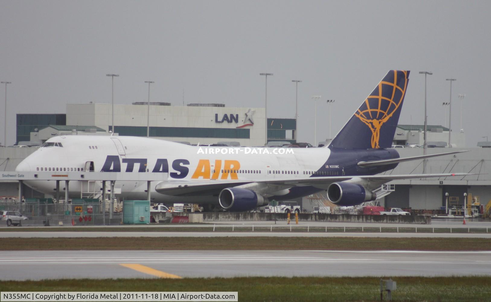 N355MC, 1985 Boeing 747-341 C/N 23395, Atlas 747-300 at Cargo City