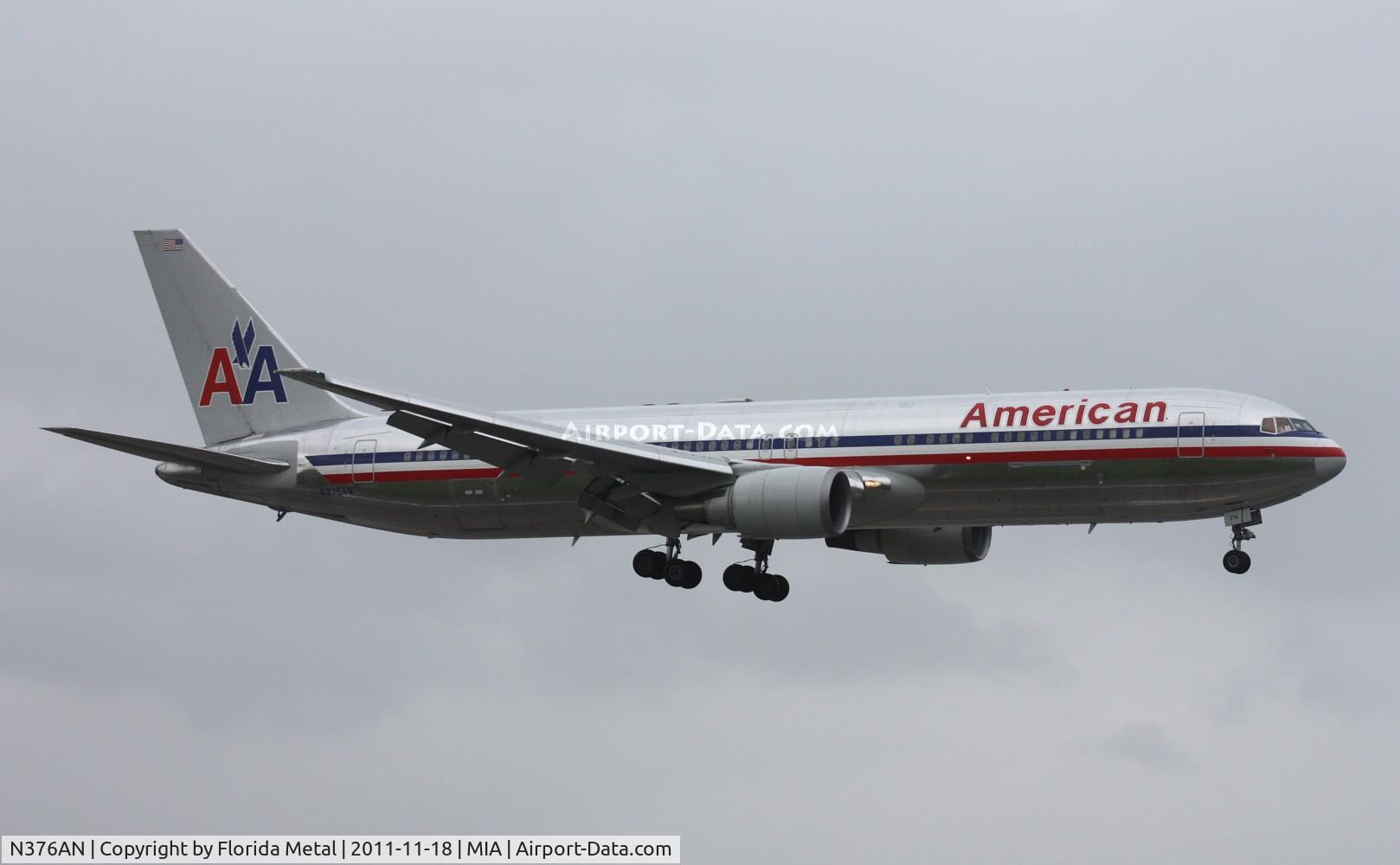 N376AN, 1992 Boeing 767-323 C/N 25445, American 767