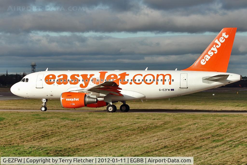 G-EZFW, 2010 Airbus A319-111 C/N 4380, Easyjet's 2010 Airbus A319-111, c/n: 4380 at Birmingham