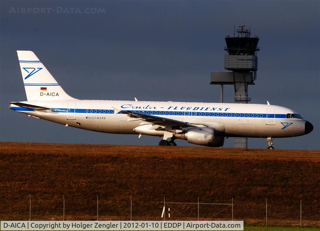 D-AICA, 1998 Airbus A320-212 C/N 774, Condor´s retro jet is taxiing via November and Alpha 7 to rwy 26R to bring my parents in law to Fuerteventura/ Canary Islands.