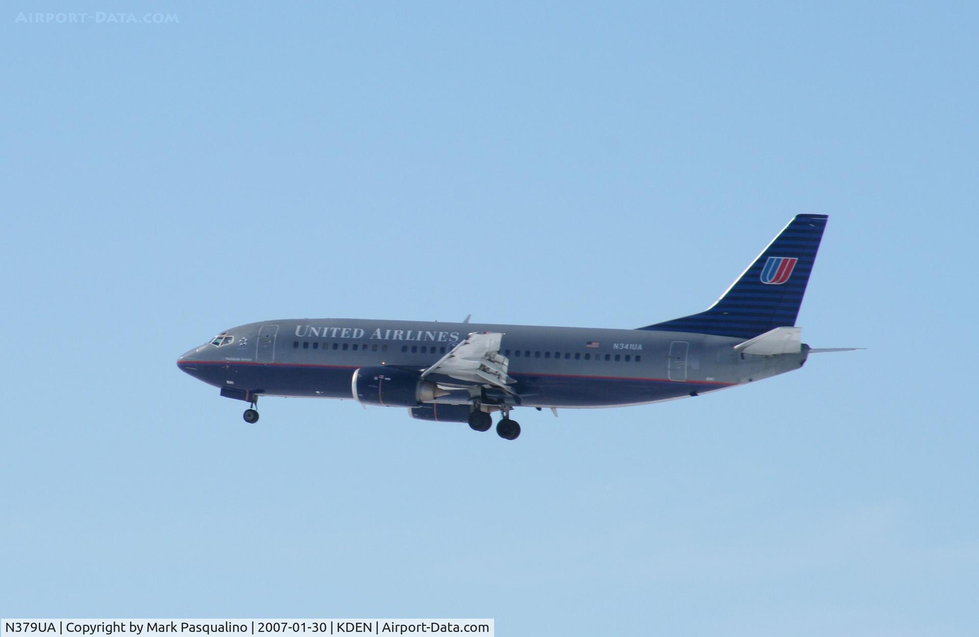 N379UA, 1990 Boeing 737-322 C/N 24654, Boeing 737-300
