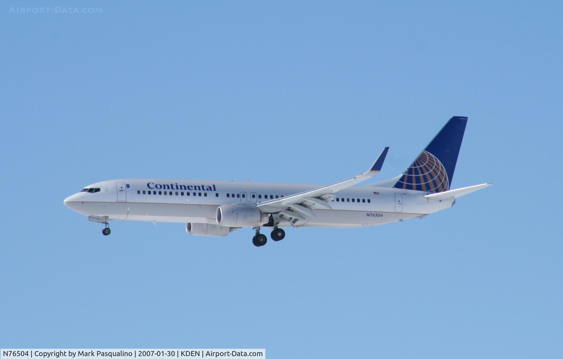 N76504, 2006 Boeing 737-824 C/N 31604, Boeing 737-800