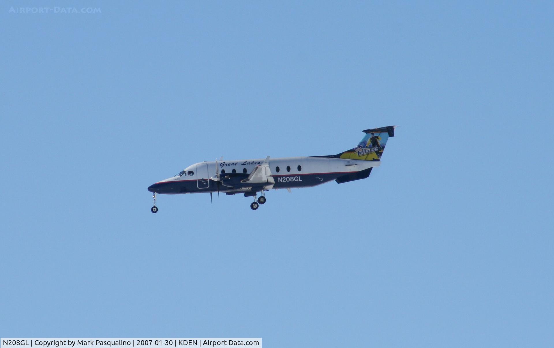 N208GL, 1996 Beech 1900D C/N UE-208, Beech 1900D