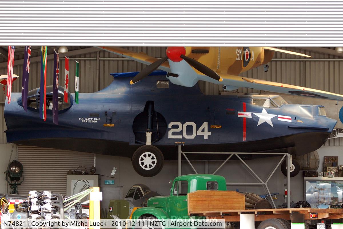 N74821, Consolidated PBY-5A Catalina C/N 1696, At Tauranga