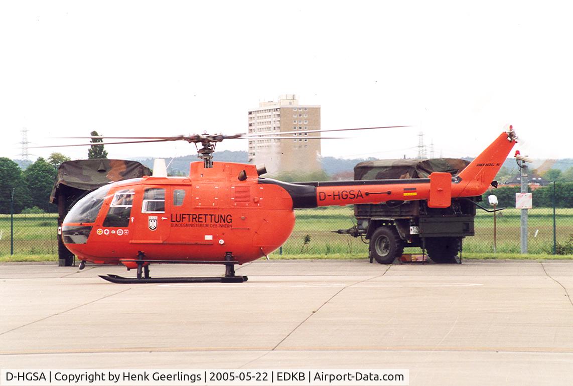 D-HGSA, MBB Bo-105CBS-5 C/N S-12, SAR Heli