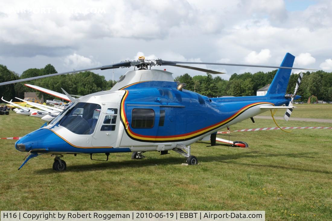H16, 1993 Agusta A-109BA C/N 0316, Used as travelling exibit.