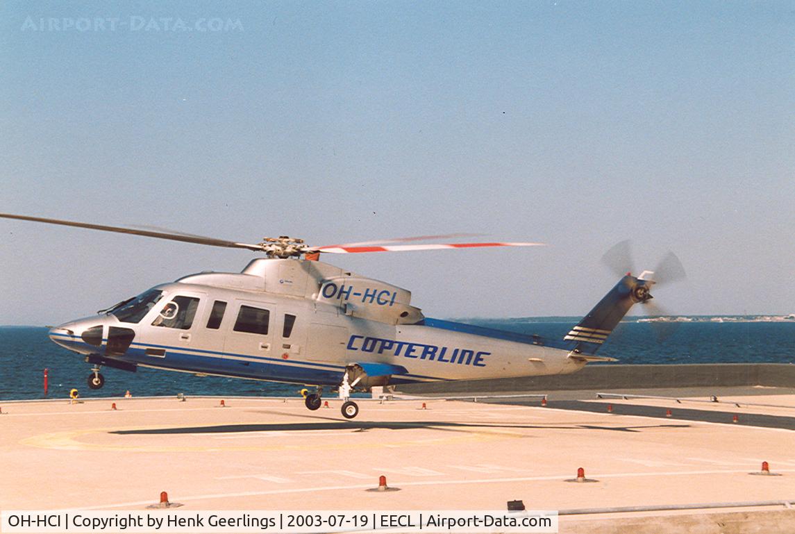 OH-HCI, 2000 Sikorsky S-76C+ C/N 760508, Copterline. Take off for the flight from Tallinn to Helsinki.

Tallinn Heliport