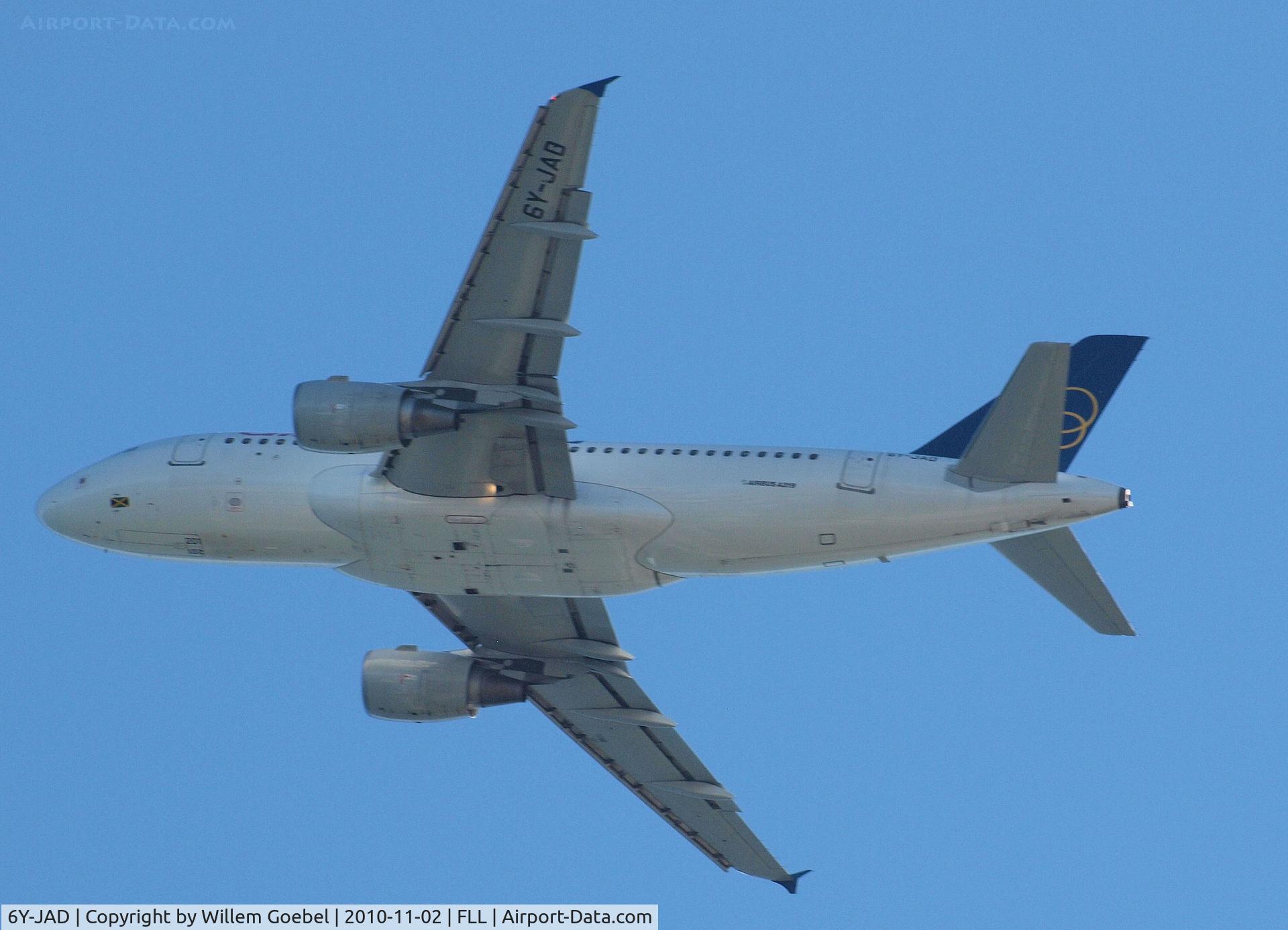 6Y-JAD, 1993 Airbus A310-324 C/N 682, Take off from Frt Lauderdale Airport