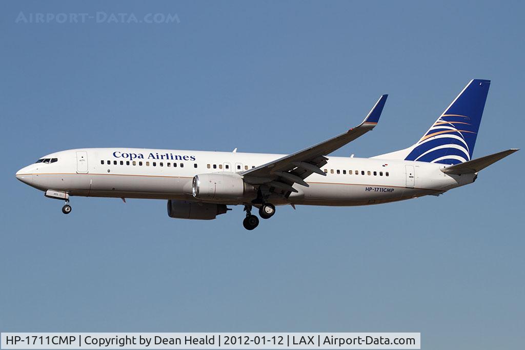 HP-1711CMP, 2010 Boeing 737-8V3 C/N 40663, Copa Airlines HP-1711CMP from Panama City Tocumen Int'l Airport (FLT CMP472) on short final to RWY 25L.