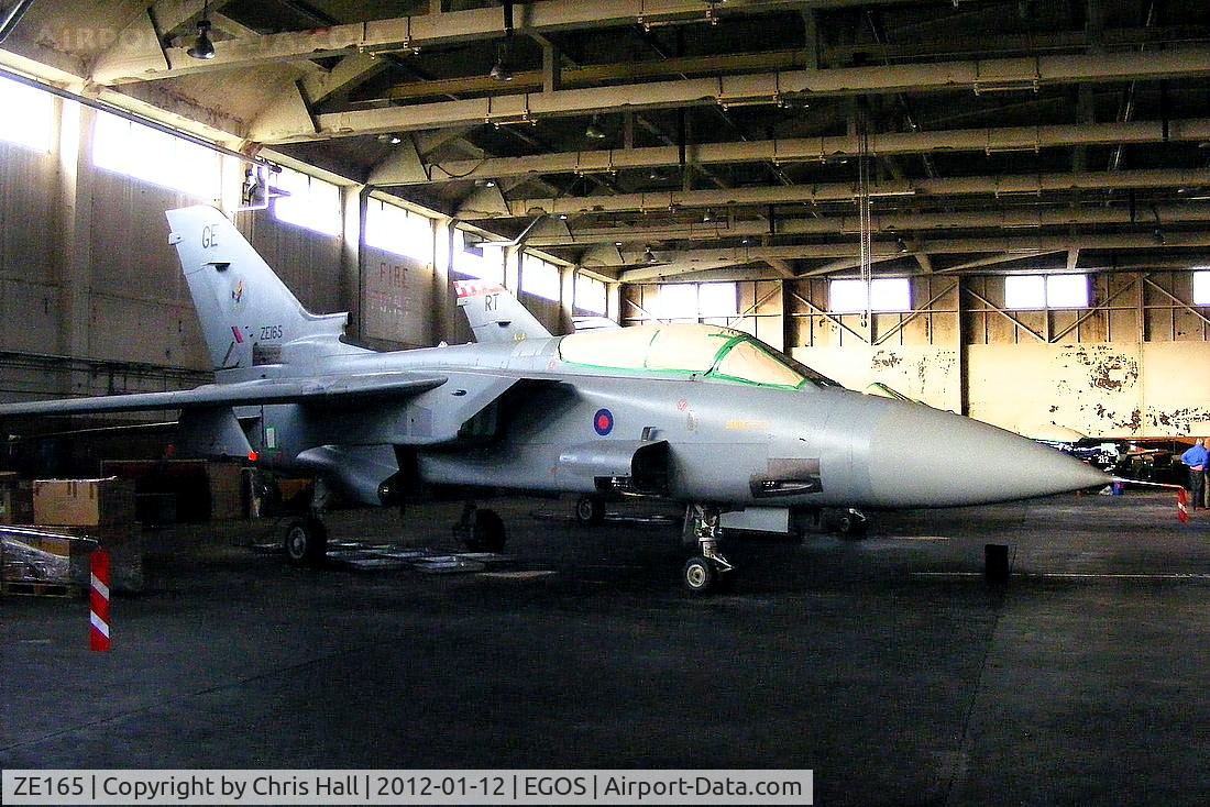 ZE165, 1986 Panavia Tornado F.3 C/N 538/AS018/2033, inside the Aircraft Maintenance & Storage Unit hangar