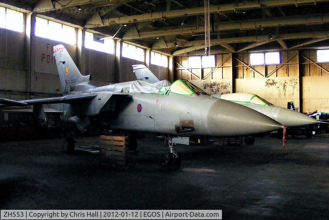 ZH553, 1992 Panavia Tornado F.3 C/N 923/AT045/2192, inside the Aircraft Maintenance & Storage Unit hangar