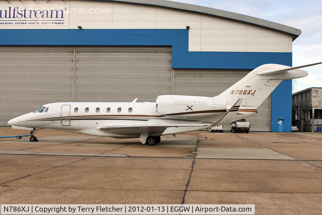 N786XJ, 2008 Cessna 750 Citation X C/N 750-0286, 2008 Cessna 750, c/n: 750-0286 at Luton