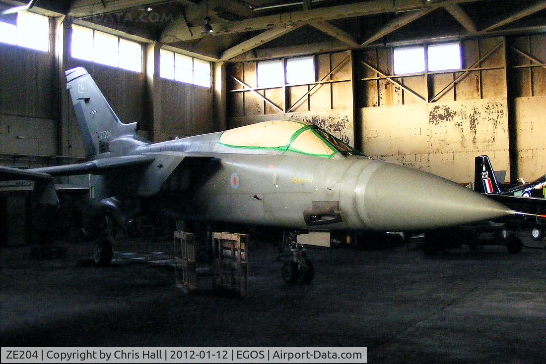 ZE204, 1986 Panavia Tornado F.3 C/N 569/AS024/3255, inside the Aircraft Maintenance & Storage Unit hangar