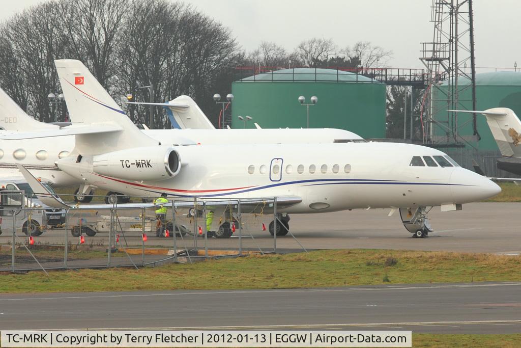 TC-MRK, 2009 Dassault Falcon 2000LX C/N 193, Turkish Registered 2009 Dassault Falcon 2000LX, c/n: 193 at Luton