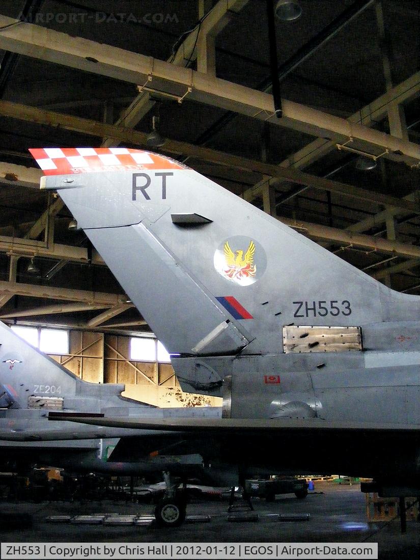ZH553, 1992 Panavia Tornado F.3 C/N 923/AT045/2192, inside the Aircraft Maintenance & Storage Unit hangar