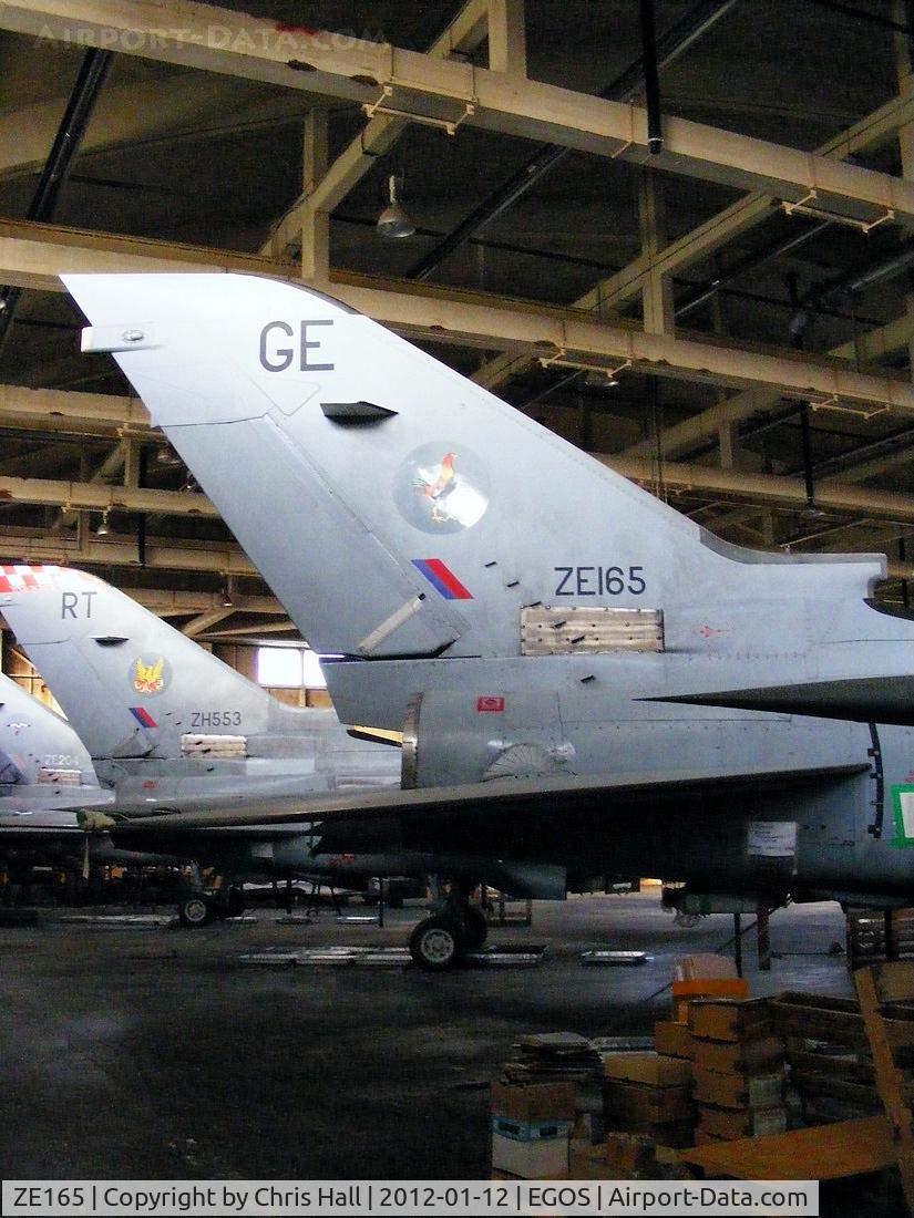 ZE165, 1986 Panavia Tornado F.3 C/N 538/AS018/2033, inside the Aircraft Maintenance & Storage Unit hangar